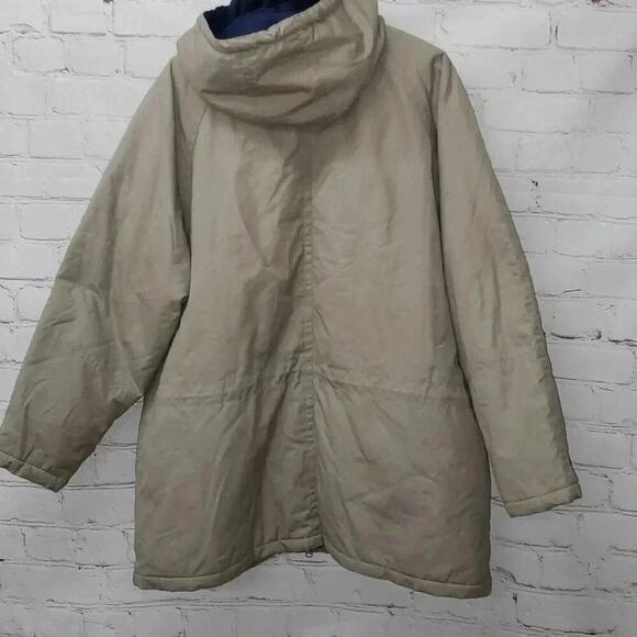 London Fog All Weather Khaki Lined Field Winter Coat Men's Size 44 Regular - Picture 8 of 13